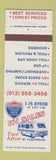 Matchbook Cover - RV Sales Pace Arrow Byron GA