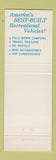 Matchbook Cover - Jayco Trailers RV