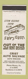 Matchbook Cover - Crist Auto Salvage Muncy PA