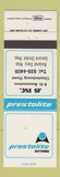 Matchbook Cover - Prestolite Auto Batteries JS Charlesbourg QC