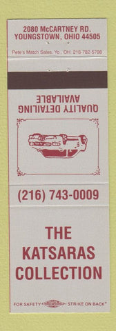 Matchbook Cover - Katsaras Collection Auto Detailing Youngstown OH used cars