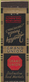 Matchbook Cover - Grand Union Food Markets no town