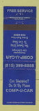 Matchbook Cover - Comp U Car Car Pricing Computer Listings