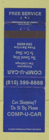 Matchbook Cover - Comp U Car Car Pricing Computer Listings