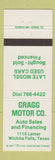 Matchbook Cover - Gragg Motors Used Cars Wichita Falls TX