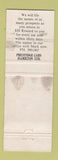 Matchbook Cover - Prestidge Cars Hamilton New Zealand auto