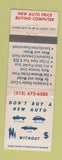 Matchbook Cover - Auto Pricing Computer Estimates San Antonio TX Autopute WEAR