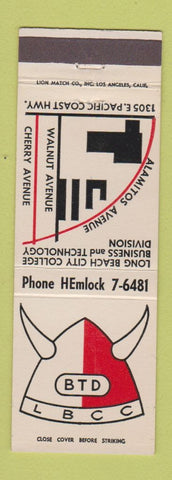 Matchbook Cover - Long Beach City College CA