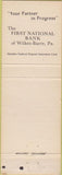 Matchbook Cover - Wilkes College Wilkes-Barre PA
