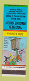Matchbook Cover - Yoder's Engine Shop Millersburg OH hillbilly