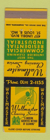 Matchbook Cover - Wallmaster Cleaning Service St Louis MO