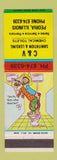 Matchbook Cover - C&V Sanitation Leasing Toilets Peoria IL hillbilly