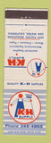 Matchbook Cover - K-H Supply Janitorial San Mateo CA