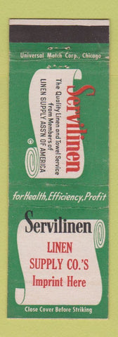 Matchbook Cover - Servilinen Linen Supply