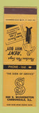 Matchbook Cover - Selmier Peerless Towels Linen Carbondale IL