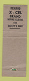 Matchbook Cover - X'Cel Rosen Sanitary Wiping Cloth New Orleans LA WORN