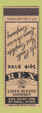 Matchbook Cover - Rex Linen Supply St Paul MN