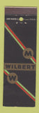 Matchbook Cover - Wilbert Burial Vaults BLACK
