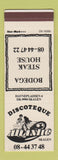 Matchbook Cover - Bodega Steak House Atlantic Disco Skagen Denmark SAMPLE