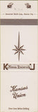 Matchbook Cover - Kansas Union University