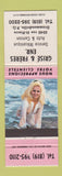 Matchbook Cover - Grise Freres Auto Service Mechanic Drummondville QC pinup