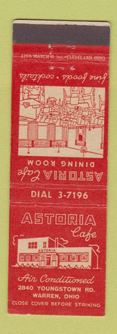 Matchbook Cover - Astoria Cafe Warren OH