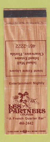 Matchbook Cover - Les Partners Lounge Clearwater FL
