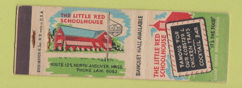 Matchbook Cover - Little Red Schoolhouse Restaurant North Andover MA