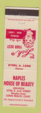 Matchbook Cover - Naples House of Beauty Long Beach CA