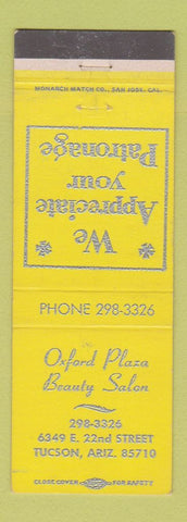 Matchbook Cover - Oxford Plaza Beauty Salon Tucson AZ