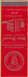 Matchbook Cover - Malone Memorial Student Center Loyola