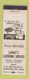 Matchbook Cover - LeMay's Catering Milwaukee WI