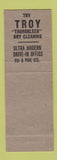 Matchbook Cover - Troy Laundry Dry Cleaning Supply Port Huron MI