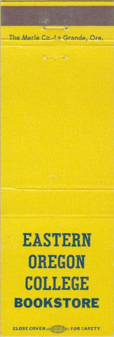 Matchbook Cover - Eastern Oregon College Bookstore