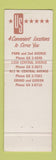 Matchbook Cover - Union Sanitary Inc