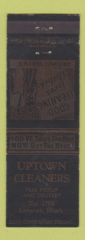 Matchbook Cover - Uptown Cleaners Kewanee IL