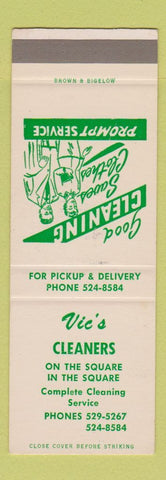Matchbook Cover - Vic's Cleaners  SAMPLE