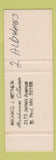 Matchbook Cover - Vic's Cleaners  SAMPLE