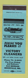 Matchbook Cover - Victory Cleaners Boonville MO BLUE