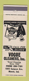 Matchbook Cover - Vogue Cleaners Muncie IN