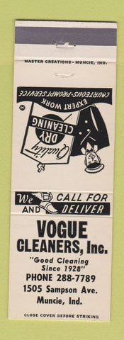 Matchbook Cover - Vogue Cleaners Muncie IN