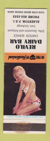 Matchbook Cover - Revilo Dairy Bar Alberton PEI PE pinup