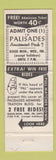 Matchbook Cover - WNEW Radio Dick Shepard New York City Palisades Park WEAR