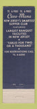 Matchbook Cover - Casa Mana Restaurant Teaneck NJ WEAR