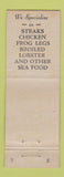Matchbook Cover - Cascade Restaurant Milwaukee WI