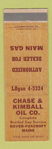 Matchbook Cover - Chase & Kimball Oil Dover Foxcroft ME WEAR
