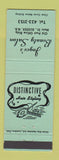 Matchbook Cover - Joyce's Beauty Salon Sussex NB GREEN