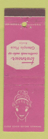 Matchbook Cover - Tourneur Make Up Gitemple Place Boston MA girlie
