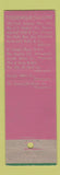 Matchbook Cover - Tourneur Make Up Gitemple Place Boston MA girlie