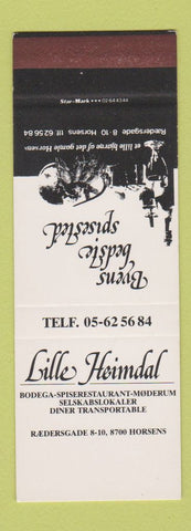 Matchbook Cover - Little Heimdal Bodega Horsens Denmark SAMPLE